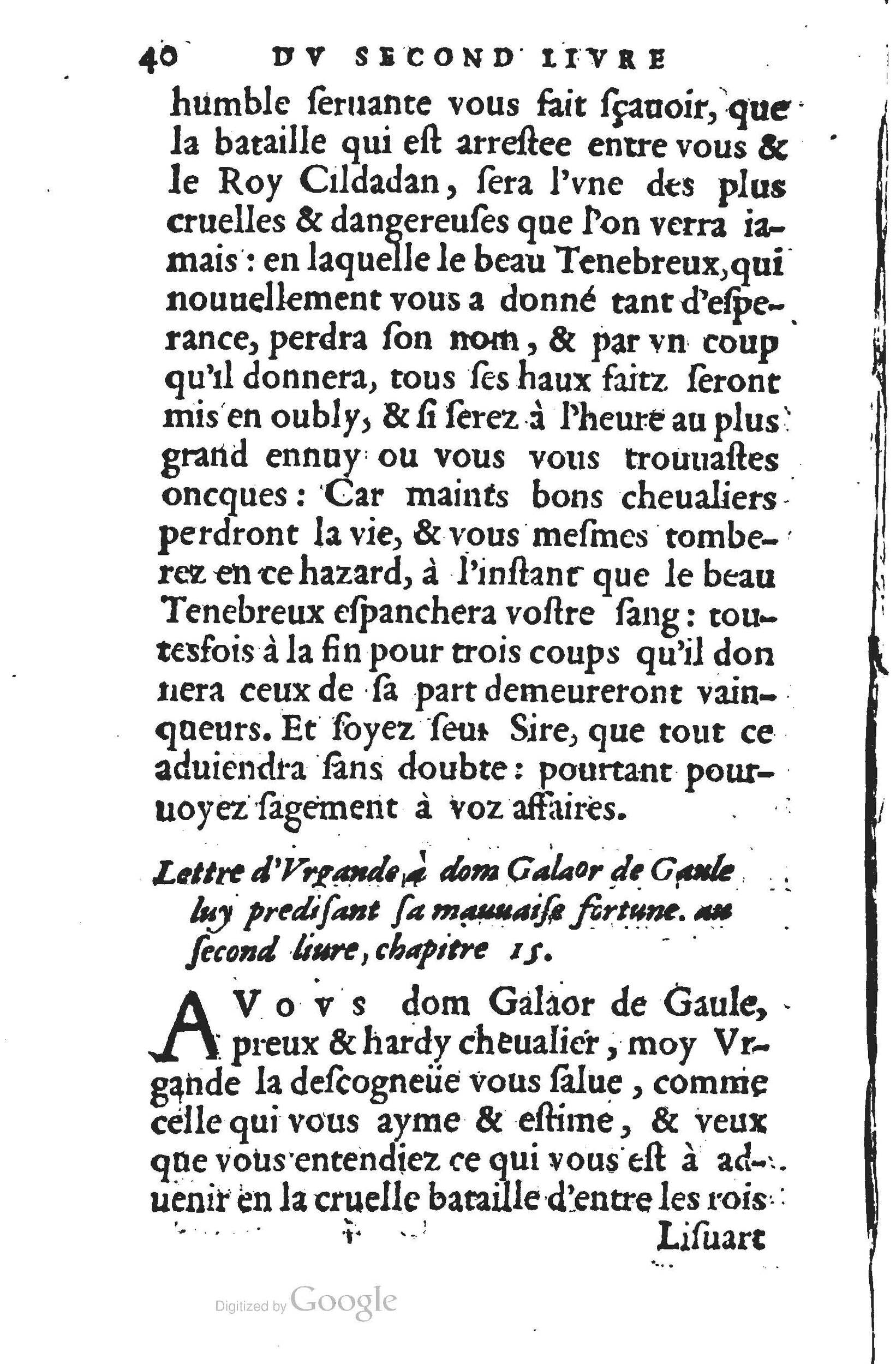 1560 - Jean d’Ogerolles et Gabriel Cotier Lyon - Trésor des Amadis - BSB Munich
