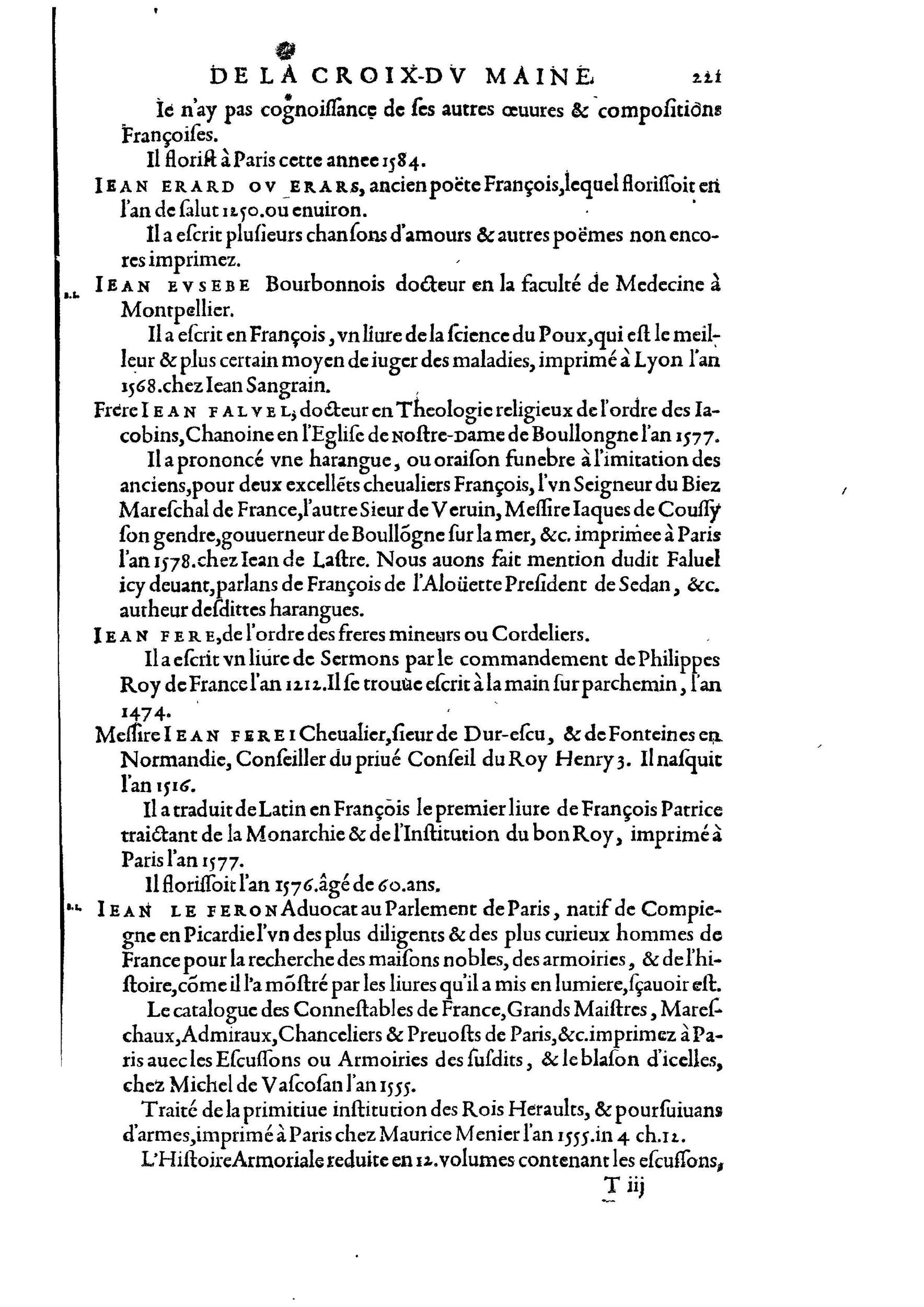 1584 - Abel L&#039;Angelier - Bibliothèques françaises - BnF