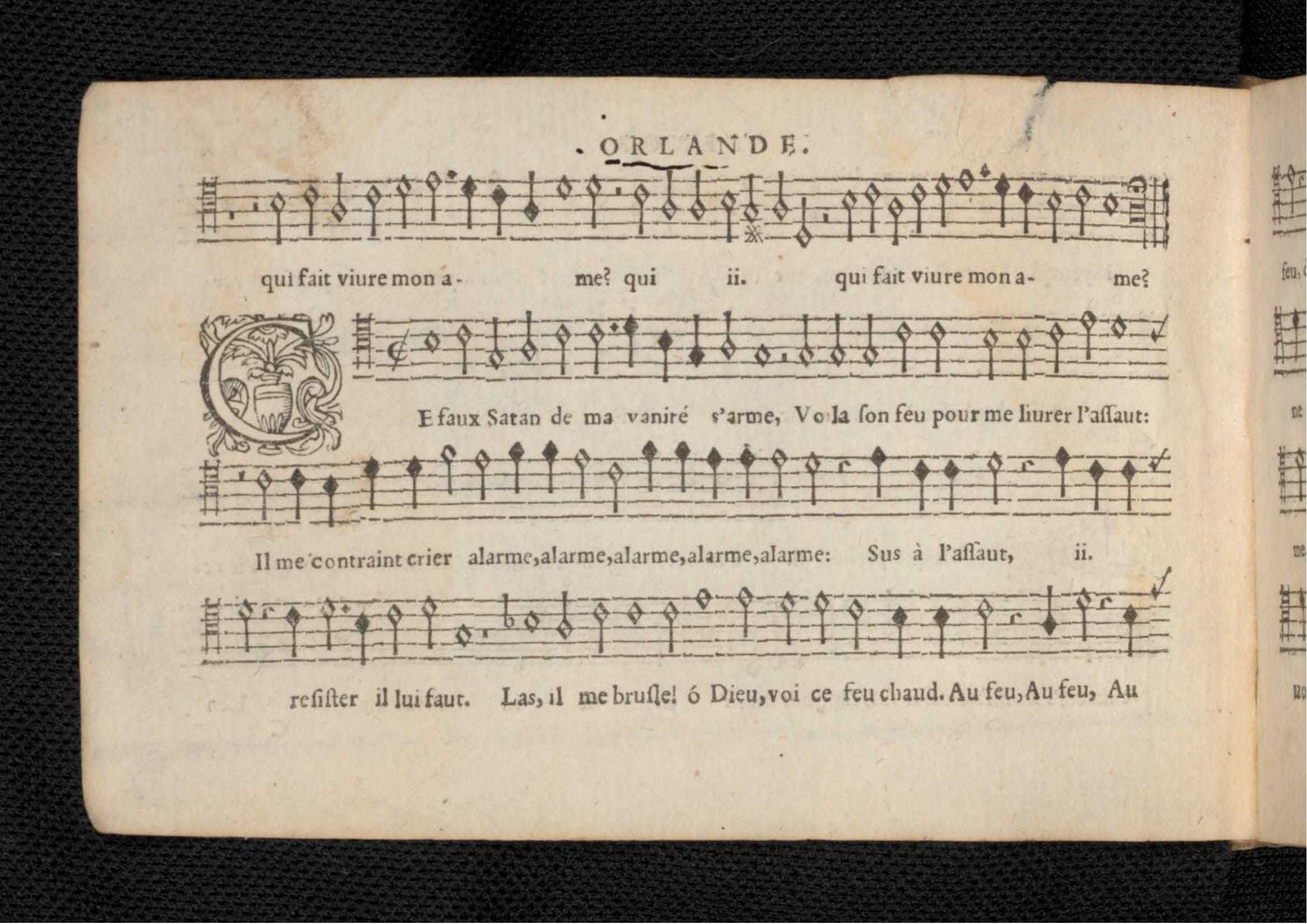 1576 - [Pierre de Saint-André] - Trésor de musique d’Orlande de Lassus Tenor - KBR Bruxelles
