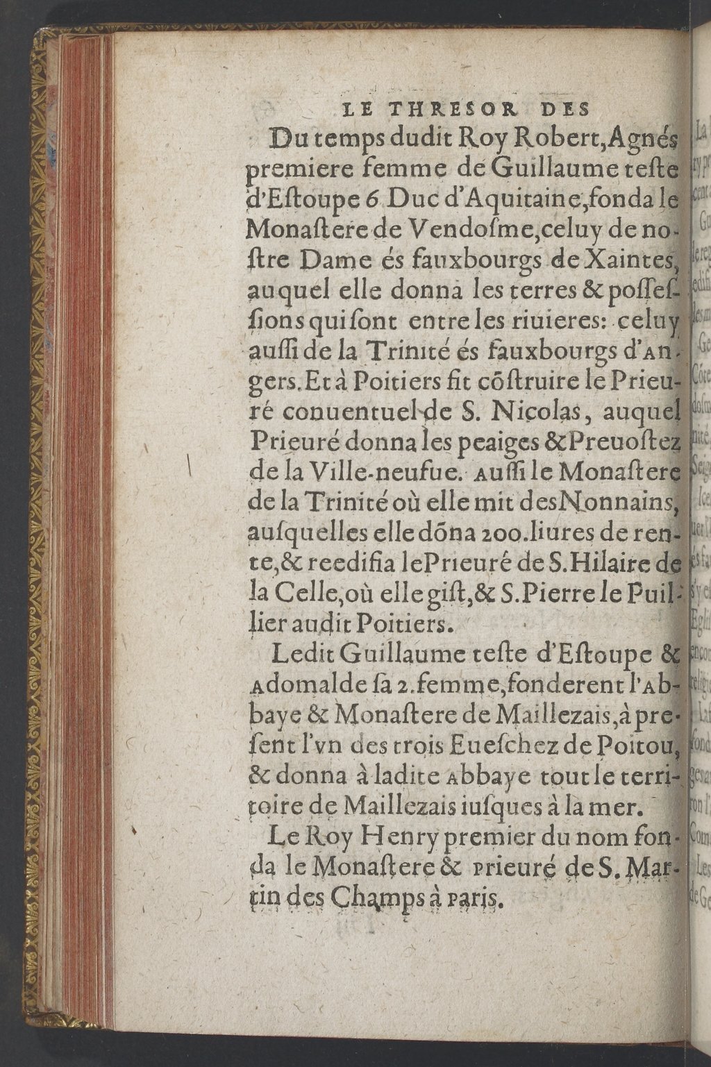 1603 - Galiot Corrozet - Trésor des histoires de France - BnF Tolbiac