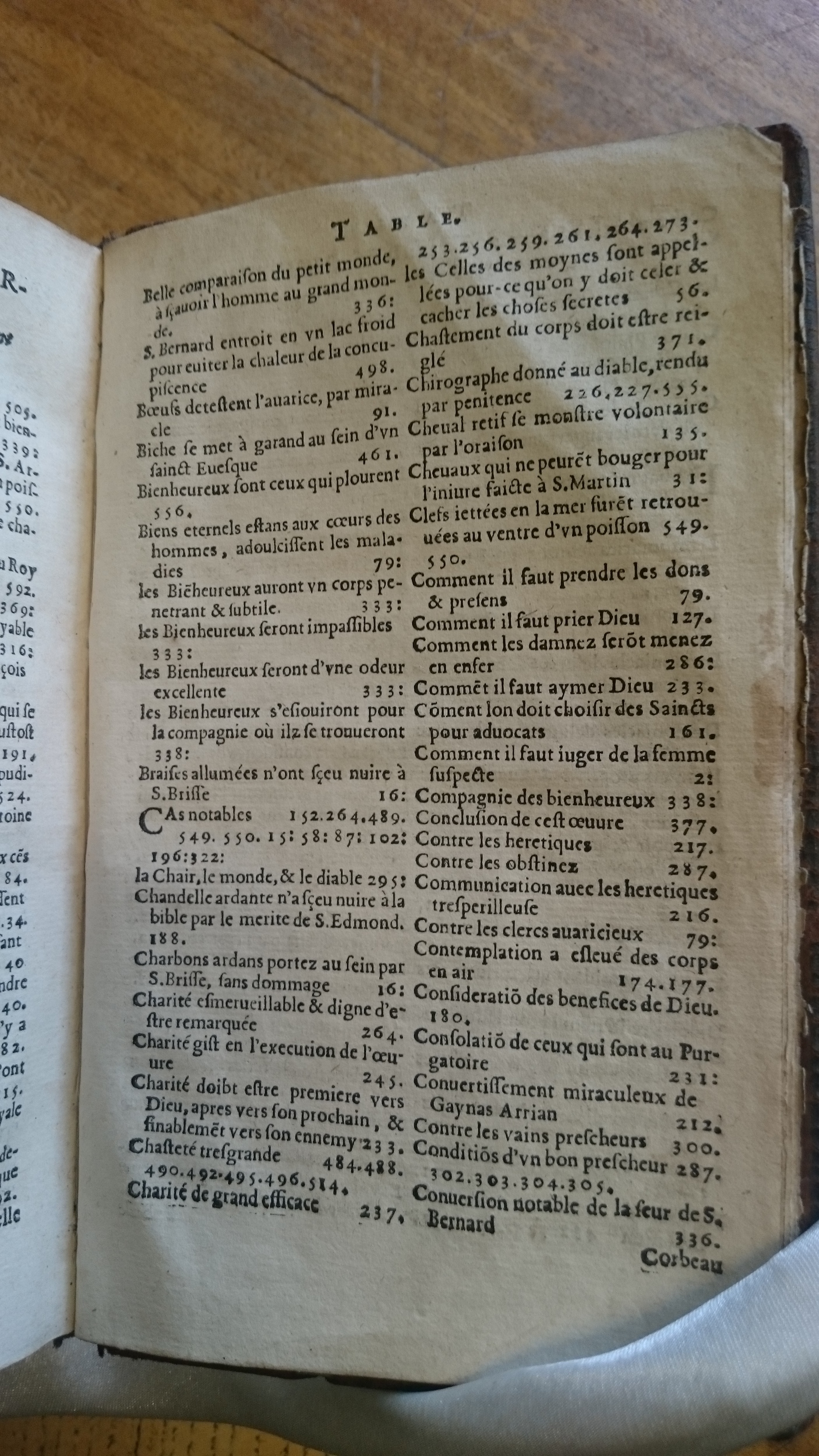 1585 - Jean Bogard - Trésor des faits et dits mémorables des hommes saints et illustres - Douai Quincy