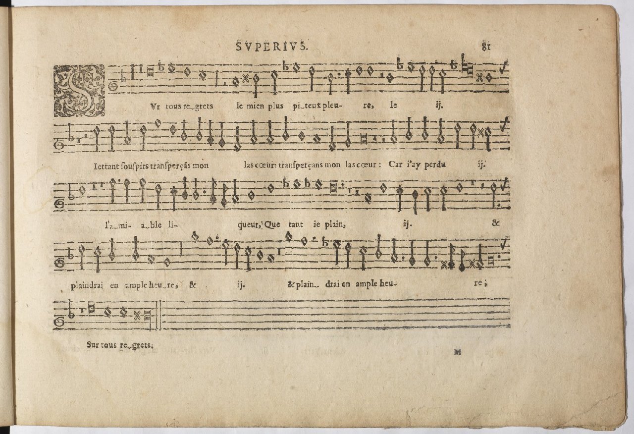 1594 - Paul Marceau - Trésor de musique d&#039;Orlande de Lassus, Superius, Bassus, Tenor, Quinta pars - BnF