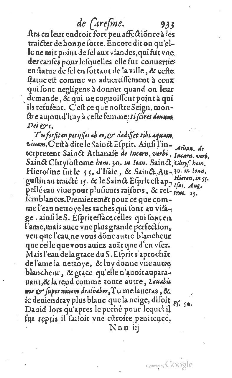 1607 - Nicolas Du Fossé - Trésor quadragésimal - T 01 - BM Lyon