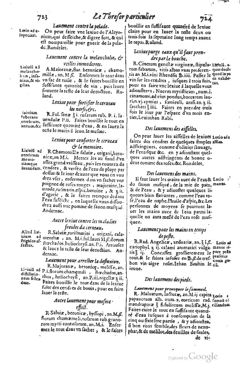 1616 - Étienne Gamonet - Grand trésor ou dispensaire - BSB Munich