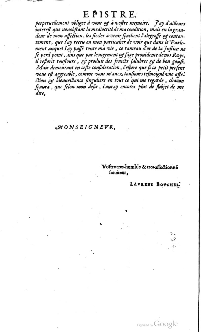 1629 - Veuve Nicolas Buon - Trésor du droit français (21754 T. 1) - BM Lyon