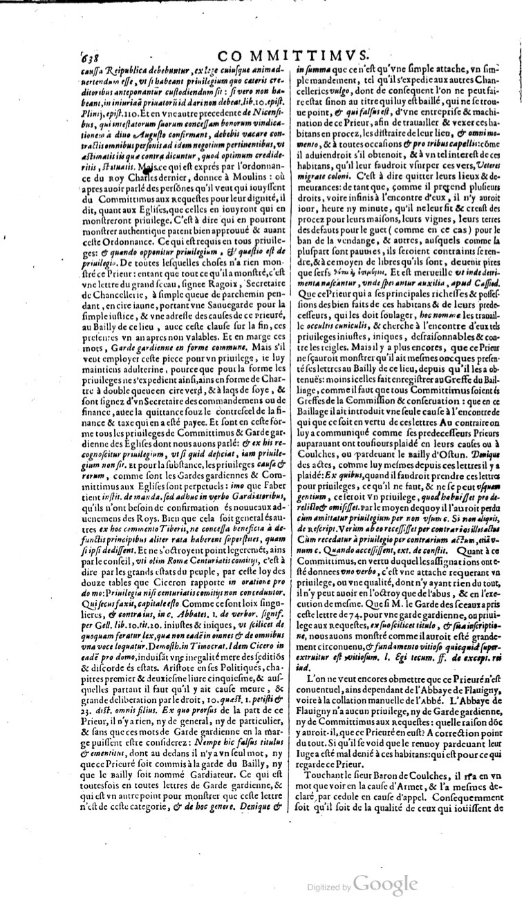 1629 - Veuve Nicolas Buon - Trésor du droit français (21754 T. 1) - BM Lyon