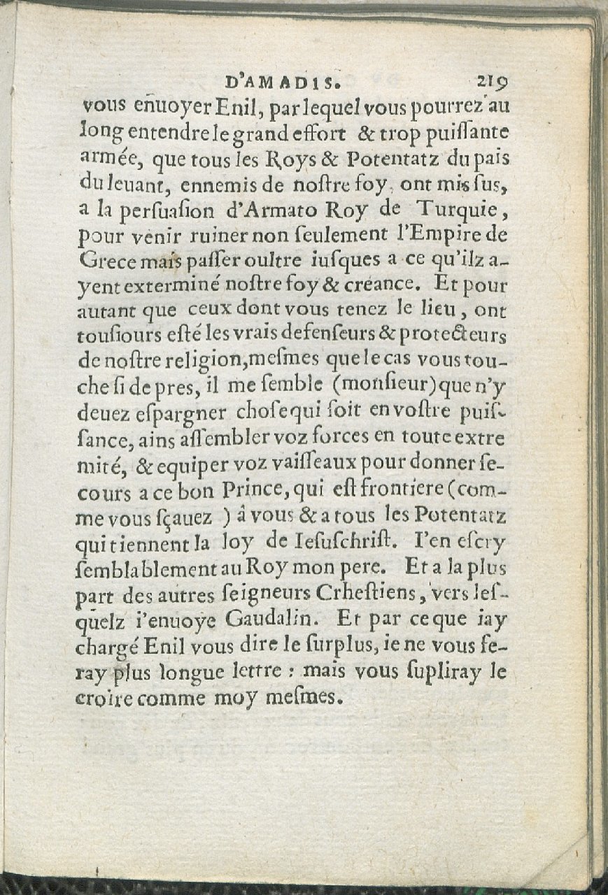1559 - Pierre Regnard - Trésor des Amadis - Det KLG Copenhague