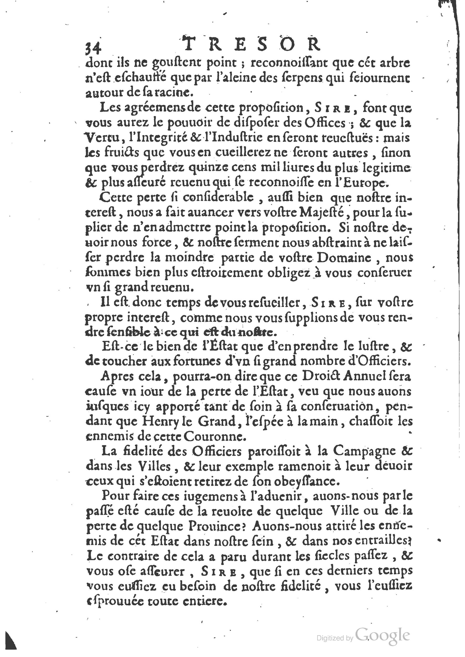 1654 - Michel Bobin - Trésor des harangues, remontrances et oraisons funèbres - BM Lyon