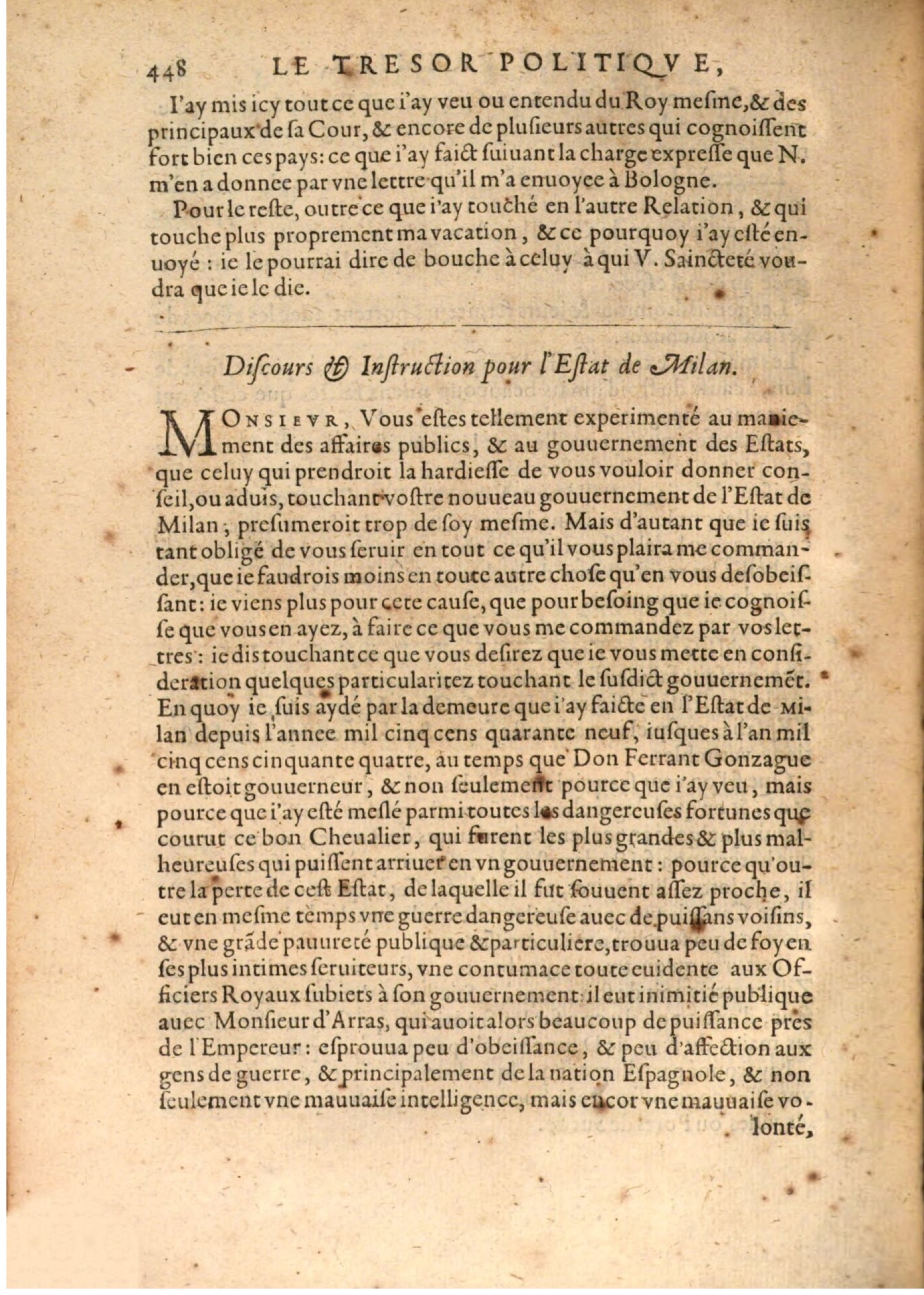 1608 - Nicolas Du Fossé - Trésor politique - BSB Munich
