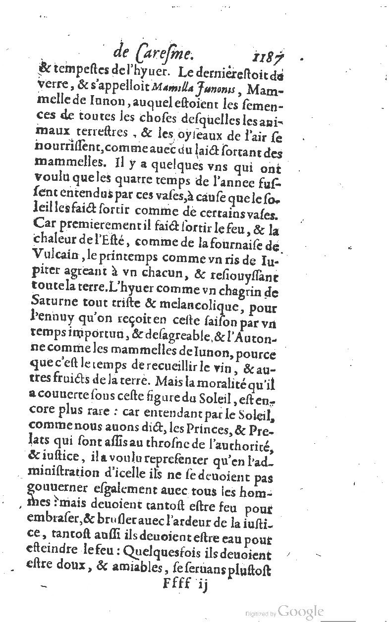 1607 - Nicolas Du Fossé - Trésor quadragésimal - T 01 - BM Lyon