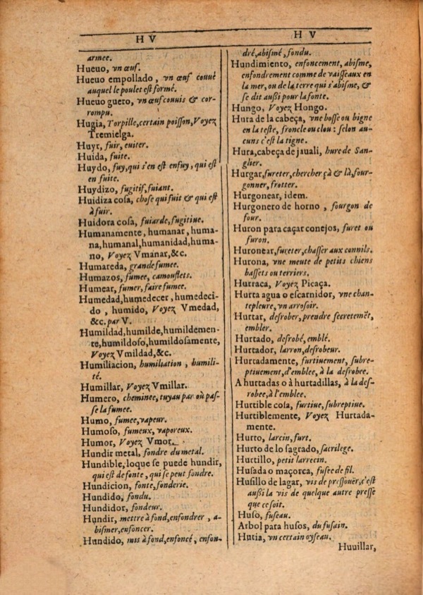 1607 - Marc Orry - Trésor des deux langues espagnole et française (Première et Seconde parties) - ÖNB Wien