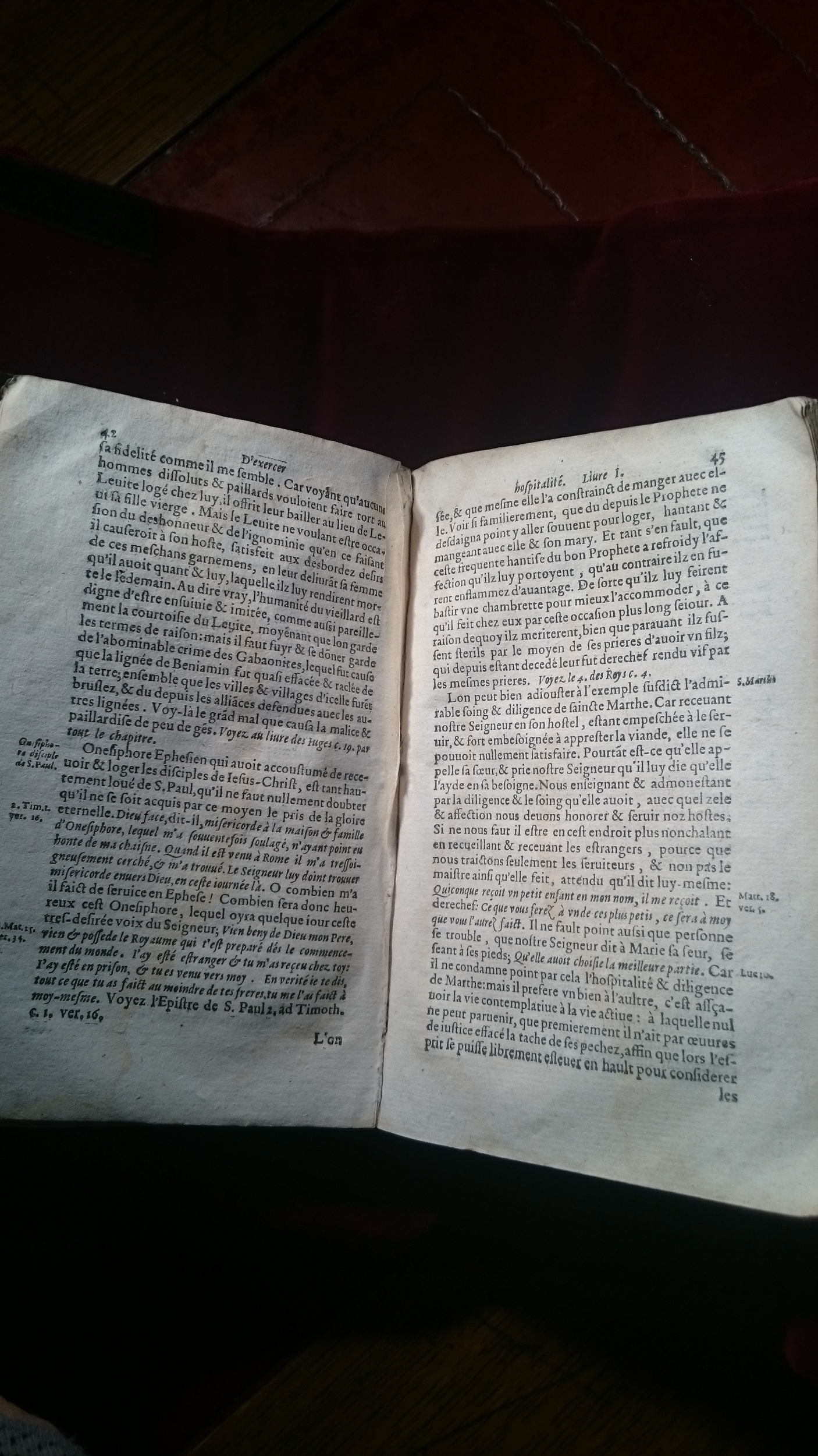 1596 - Jean Bogart - Trésor des faits et dits mémorables des hommes saints et illustres - BM Amiens