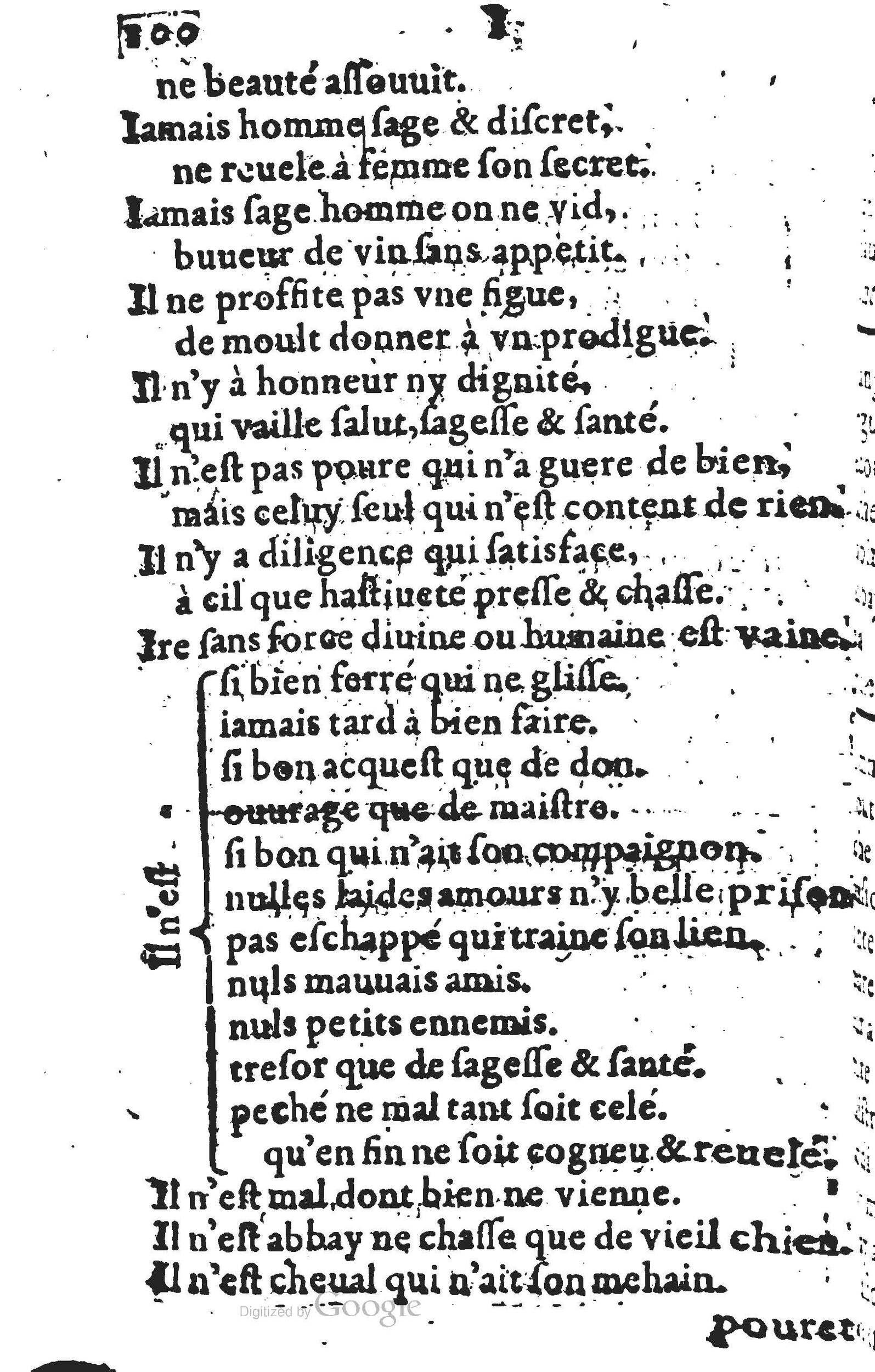 1578 - Nicolas Lescuyer - Trésor des sentences dorées - UGent