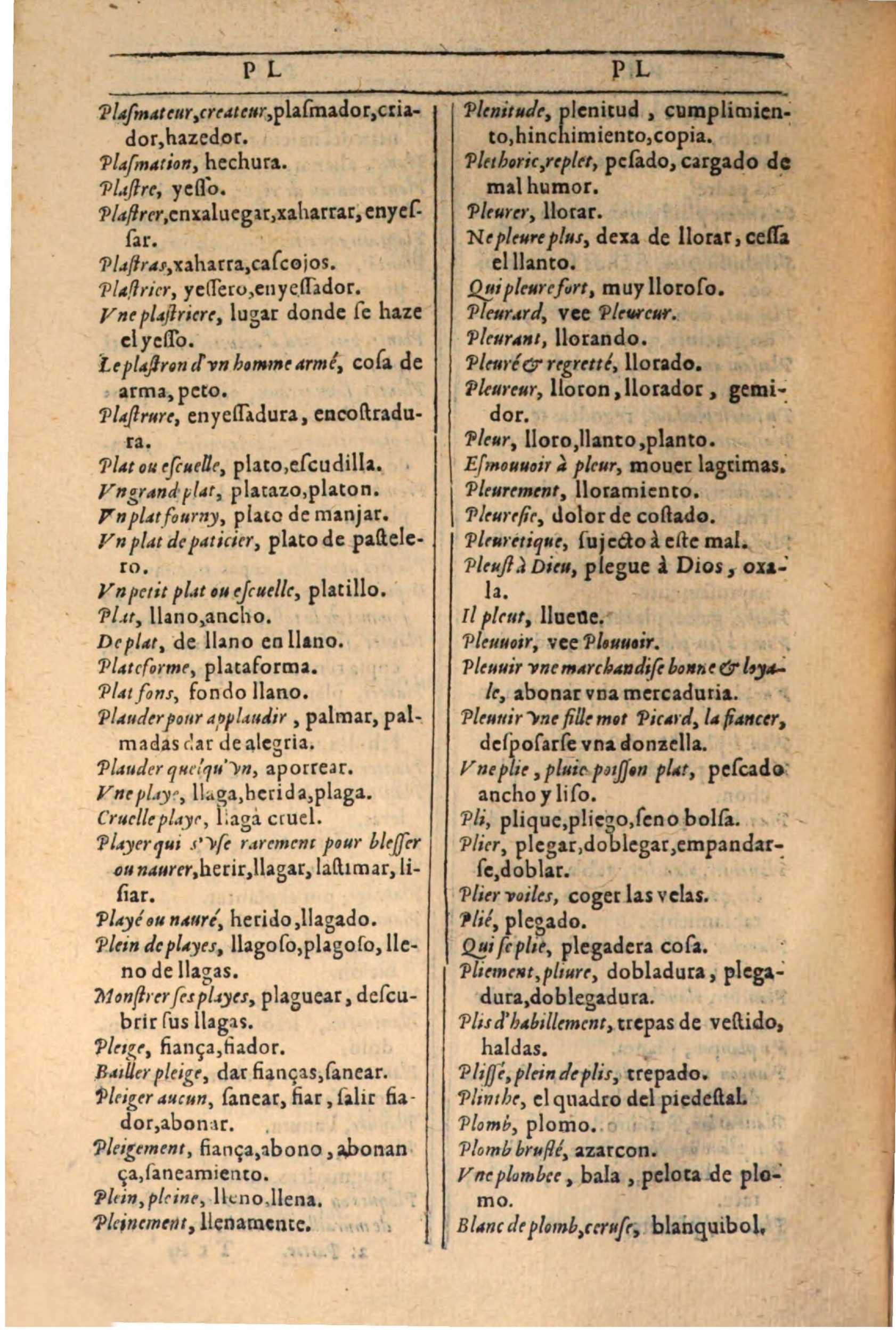 1607 - Marc Orry - Trésor des deux langues espagnole et française (Seconde partie) - BSB Munich