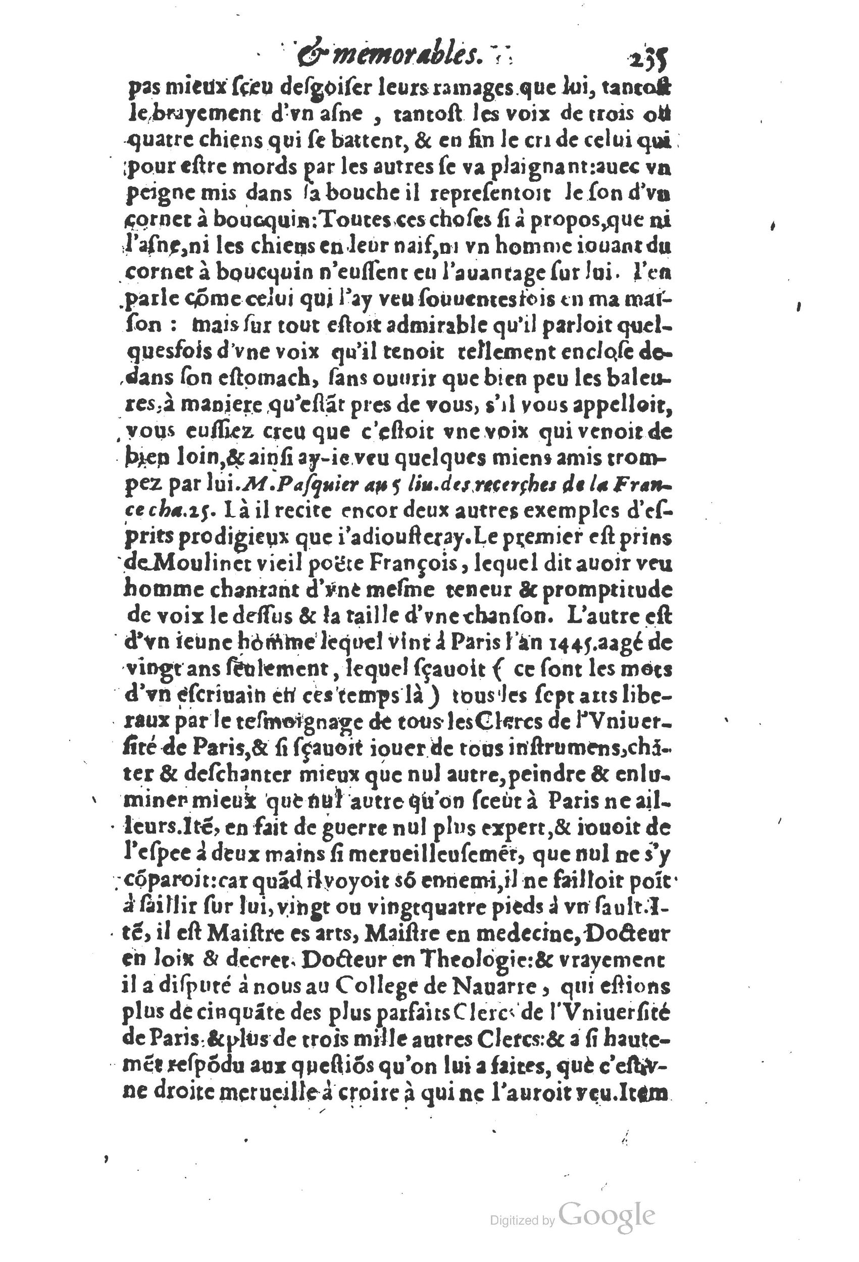 1610 - Paul Marceau - Trésor d’histoires admirables et mémorables - Princeton