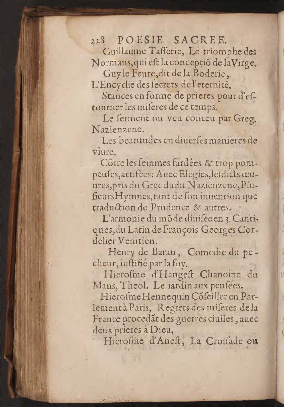 1602 - François Jacquin - Trésor des bons esprits français - BnF Arsenal