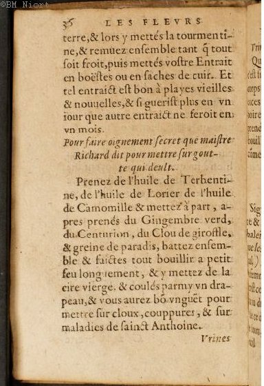 1586 - Benoît Rigaud - Trésor des fleurs et secrets de médecine - Université Paris Cité