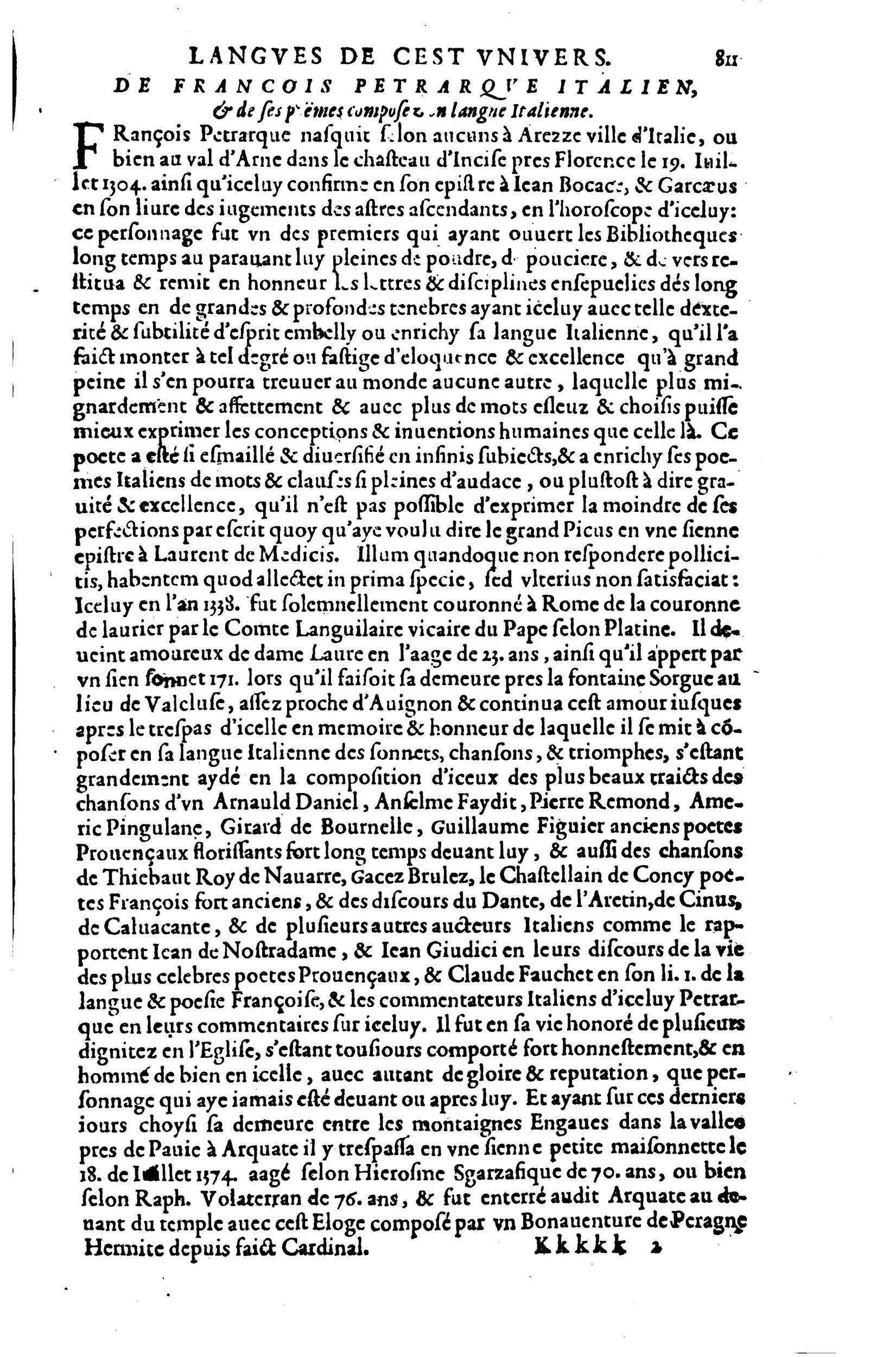 1608 - Nicolas Du Fossé - Trésor politique - BnF Tolbiac