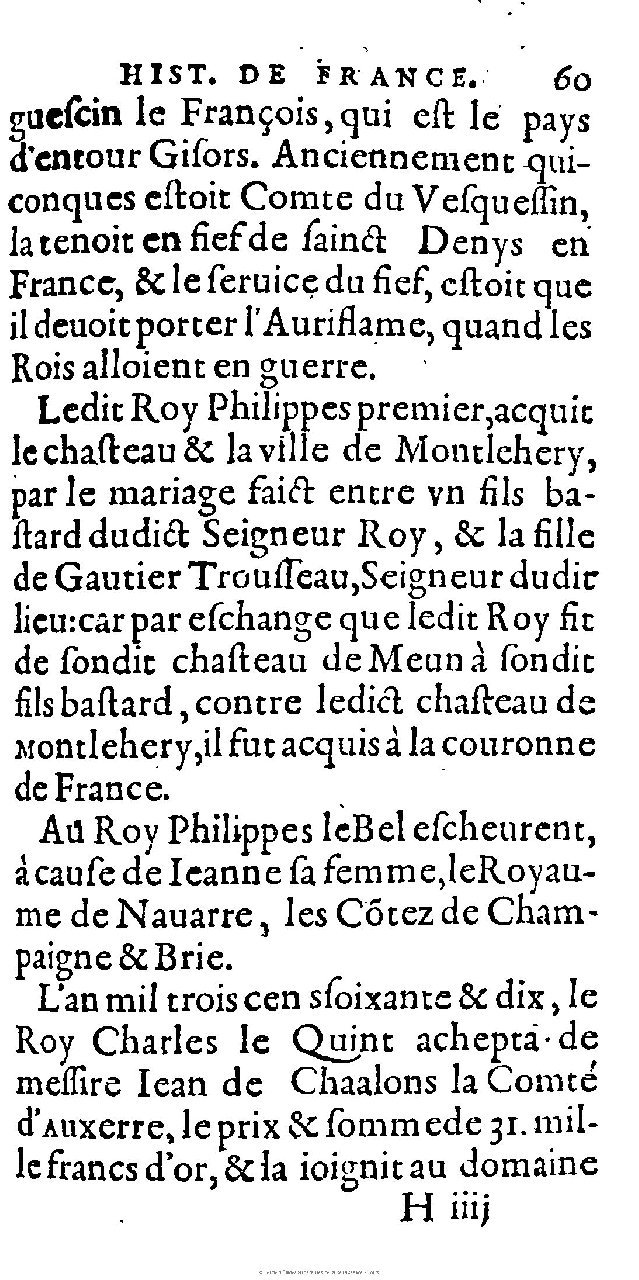 1603 - Galiot Corrozet - Trésor des histoires de France - Michigan