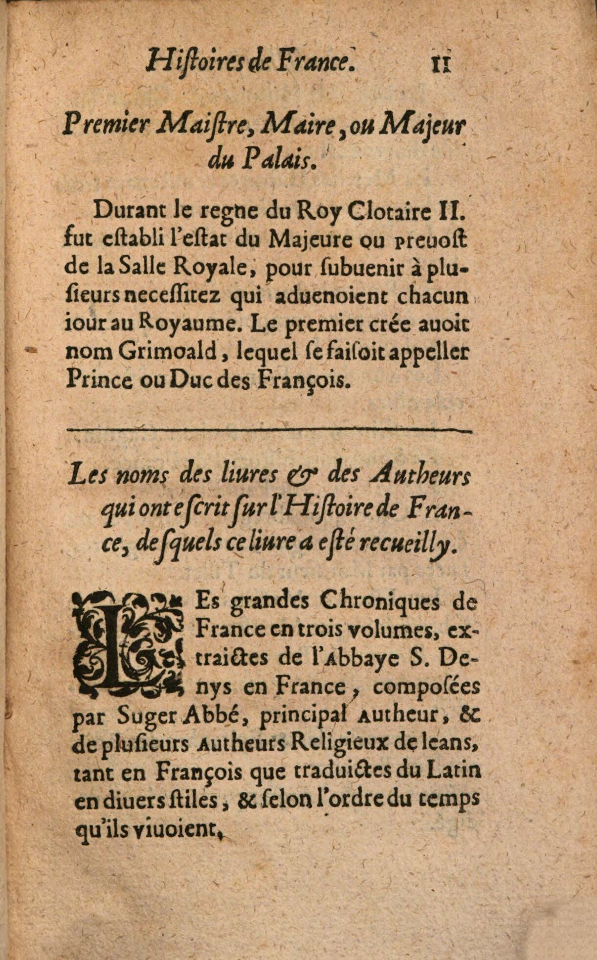 1639 - Jean Corrozet - Trésor des histoires de France - BSB Munich 1639 - Jean Corrozet - Trésor des histoires de France - BSB Munich