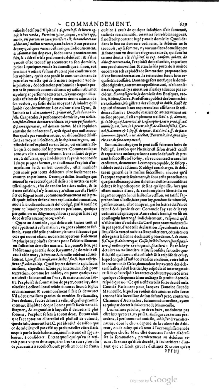 1629 - Veuve Nicolas Buon - Trésor du droit français (21754 T. 1) - BM Lyon