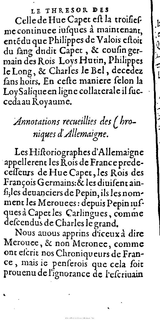1603 - Galiot Corrozet - Trésor des histoires de France - Michigan