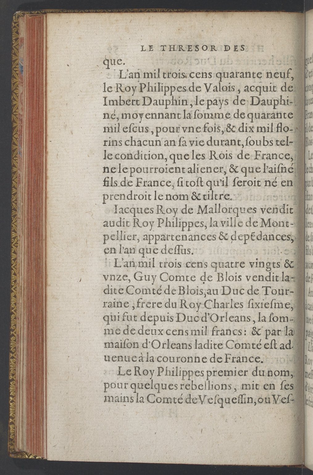 1603 - Galiot Corrozet - Trésor des histoires de France - BnF Tolbiac
