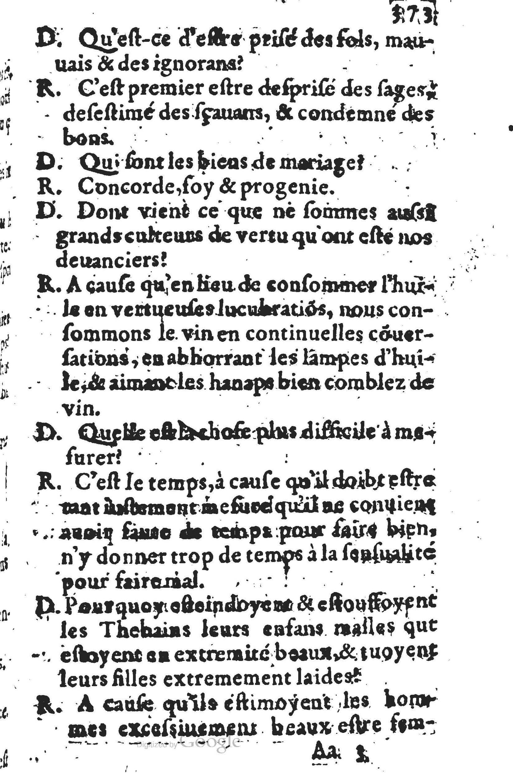 1578 - Nicolas Lescuyer - Trésor des sentences dorées - UGent