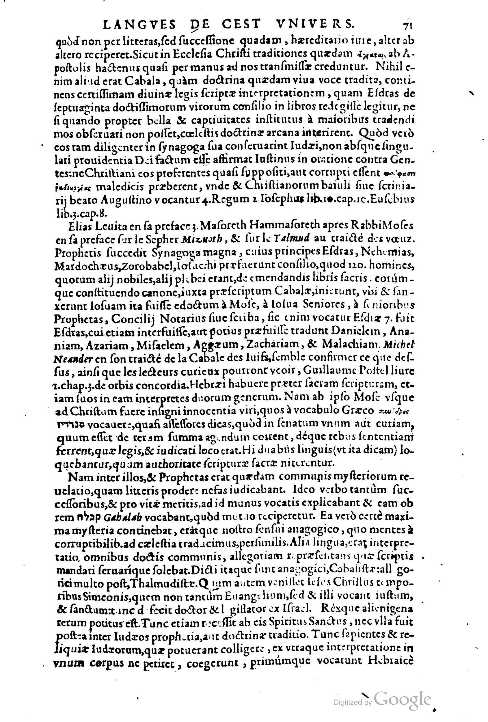 1619 - SHC - Trésor de l’histoire des langues de cet univers - BCU Lausanne