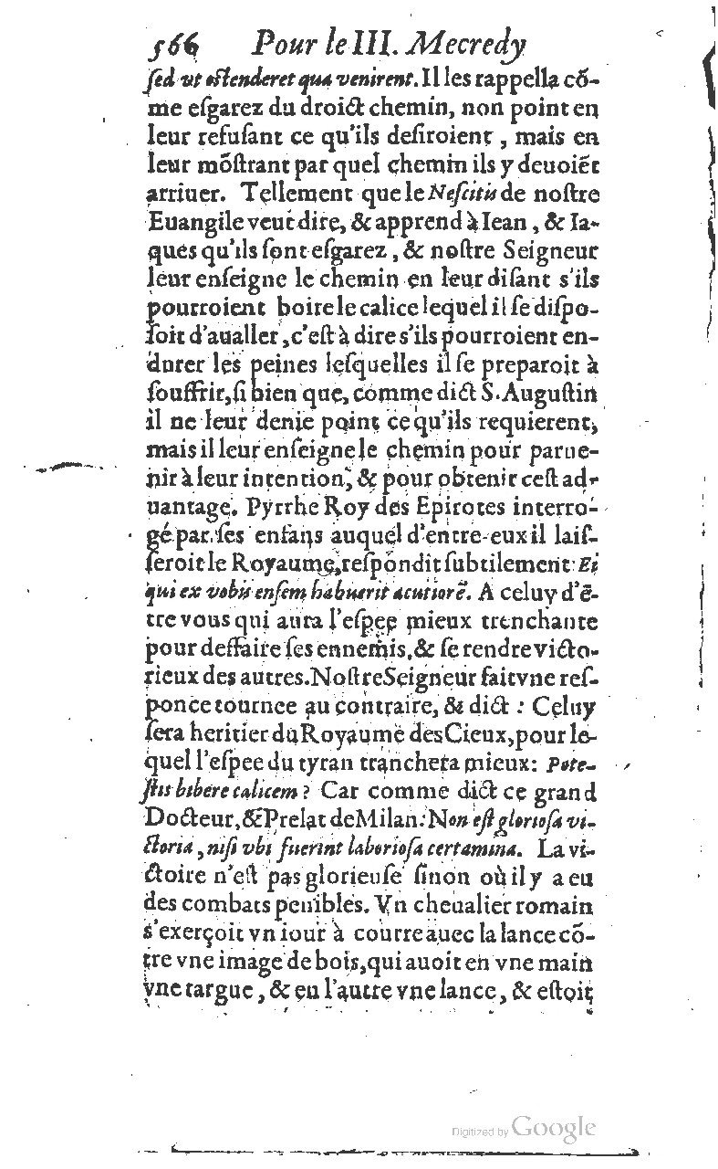 1607 - Nicolas Du Fossé - Trésor quadragésimal - T 01 - BM Lyon
