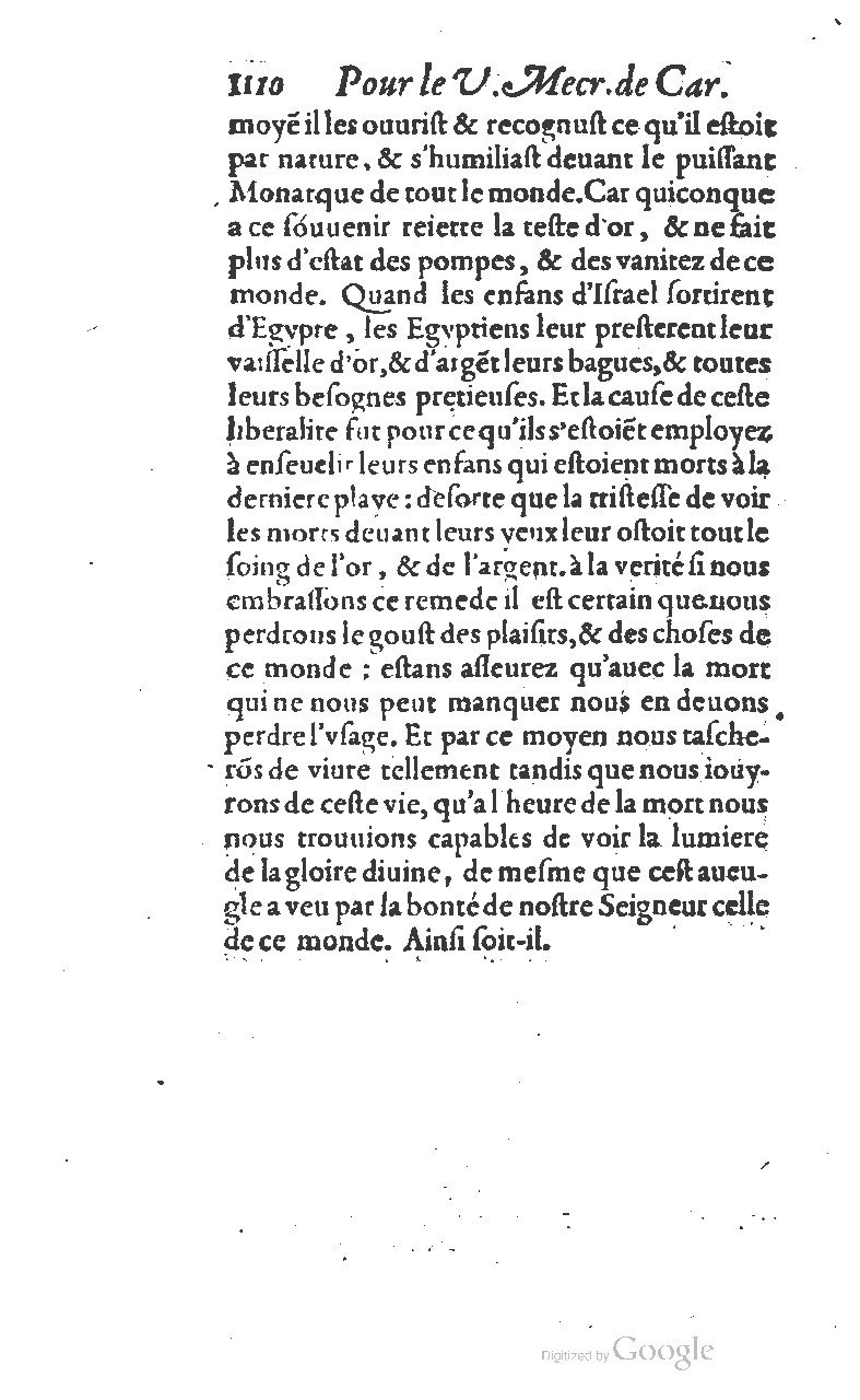 1607 - Nicolas Du Fossé - Trésor quadragésimal - T 01 - BM Lyon