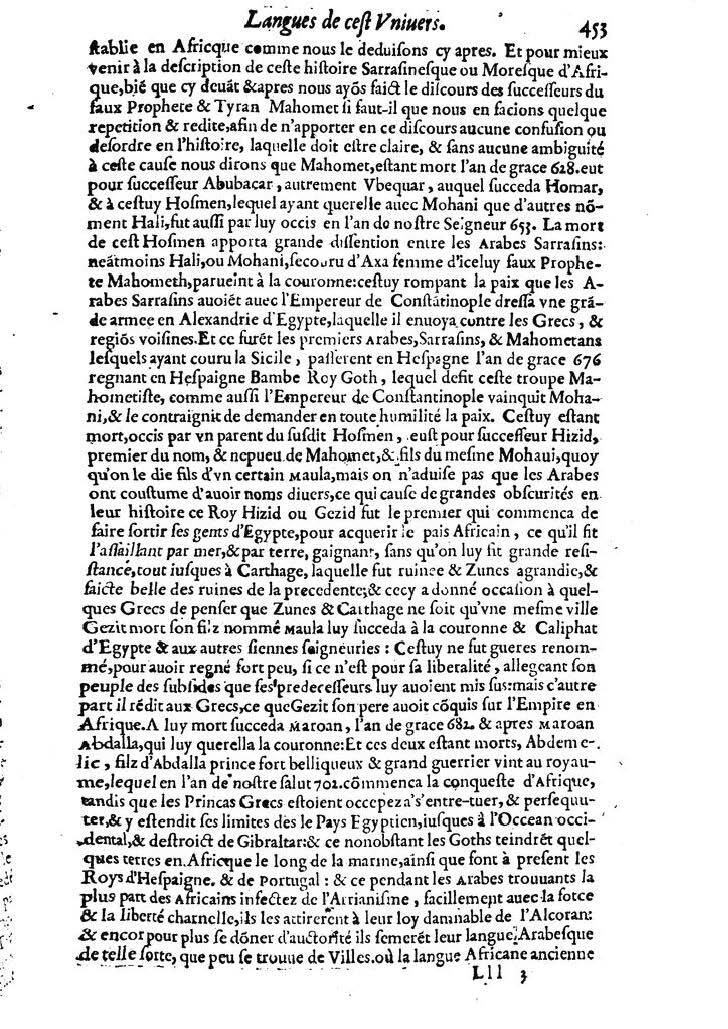 1613 - Matthieu Berjon - Trésor de l’histoire des langues de cet univers - BM Lyon
