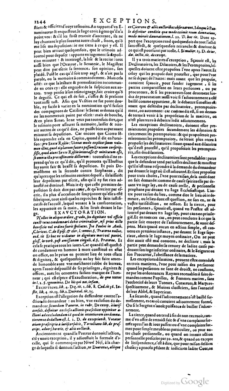 1629 - Veuve Nicolas Buon - Trésor du droit français (21754 T. 1) - BM Lyon