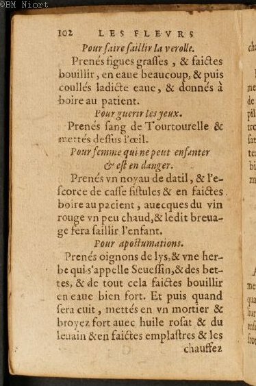 1586 - Benoît Rigaud - Trésor des fleurs et secrets de médecine - Université Paris Cité