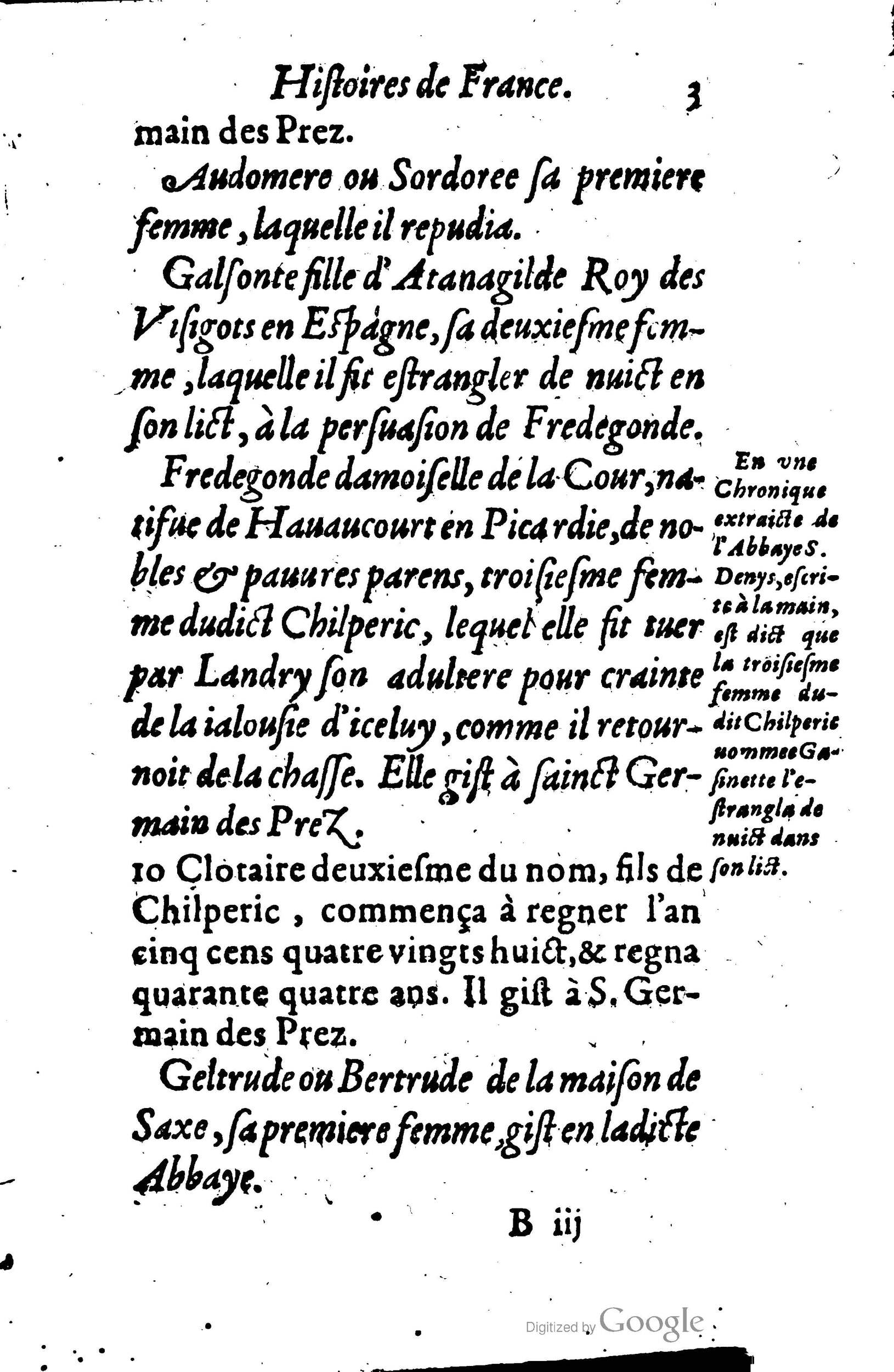1619 - Jean Corrozet - Trésor des histoires de France - BSB Munich