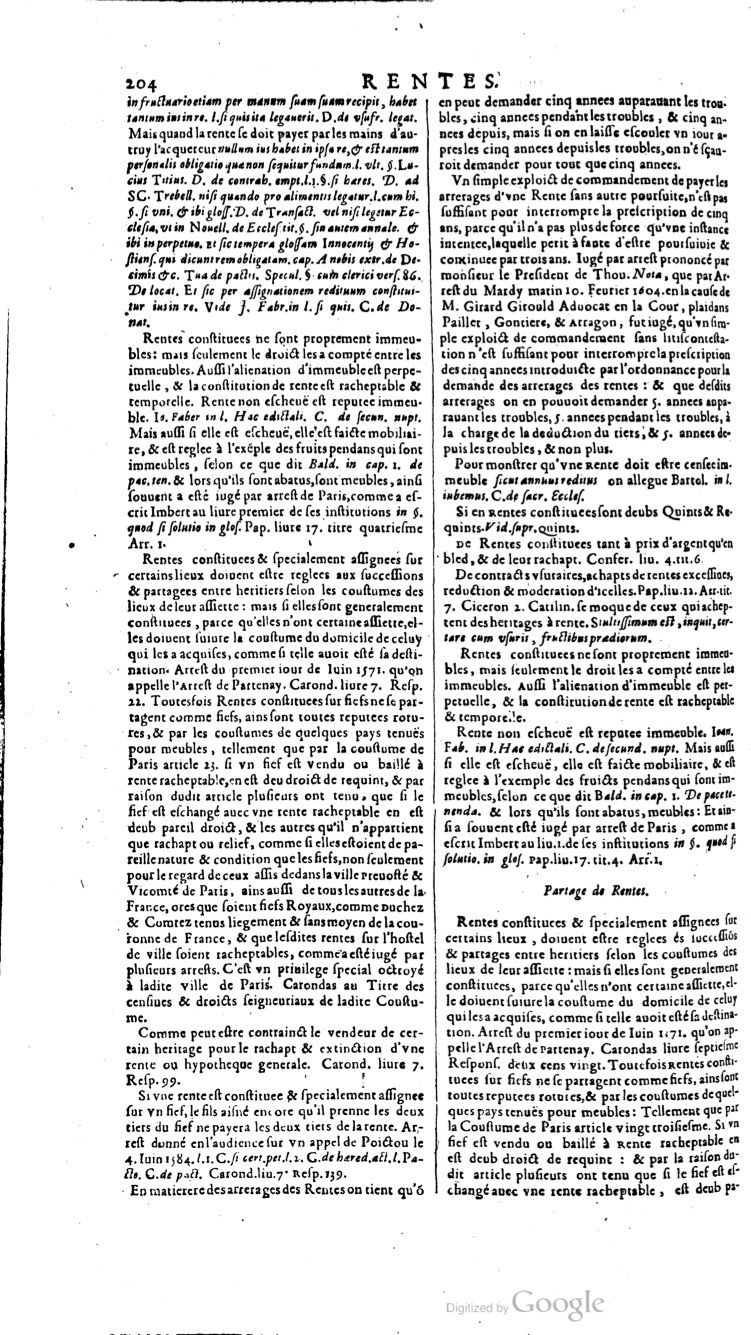 1629 - Veuve Nicolas Buon - Trésor du droit français (21754 T. 3) - BM Lyon