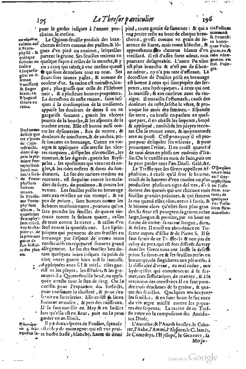 1616 - Étienne Gamonet - Grand trésor ou dispensaire - BSB Munich