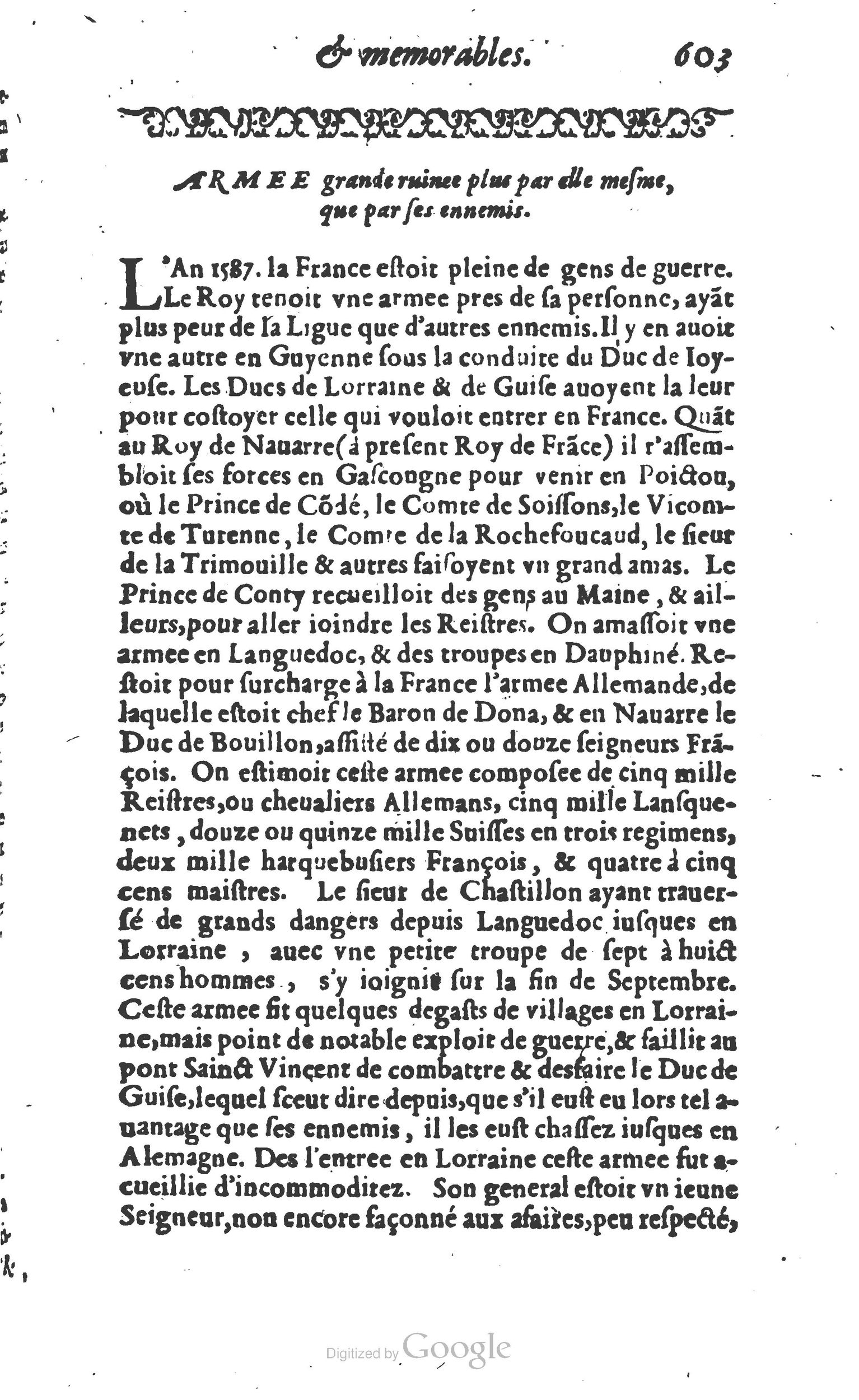 1610 - Paul Marceau - Trésor d’histoires admirables et mémorables - Princeton