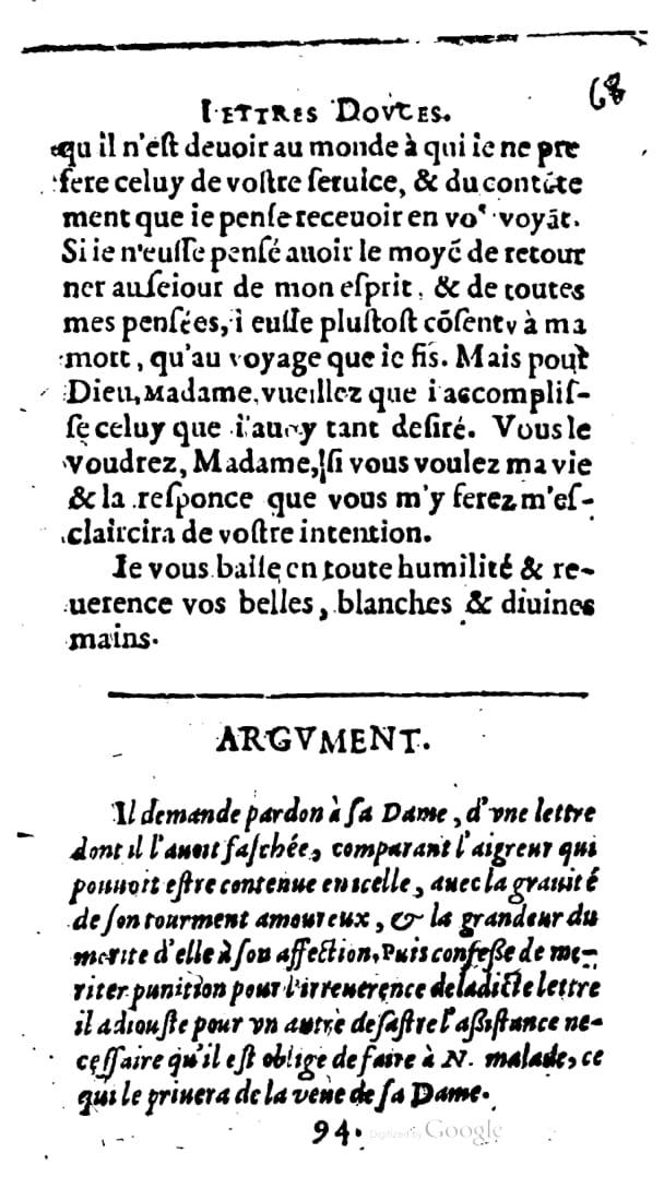 1624 - Nicolas Oudot - Trésor des lettres douces et amoureuses - BNC Florence