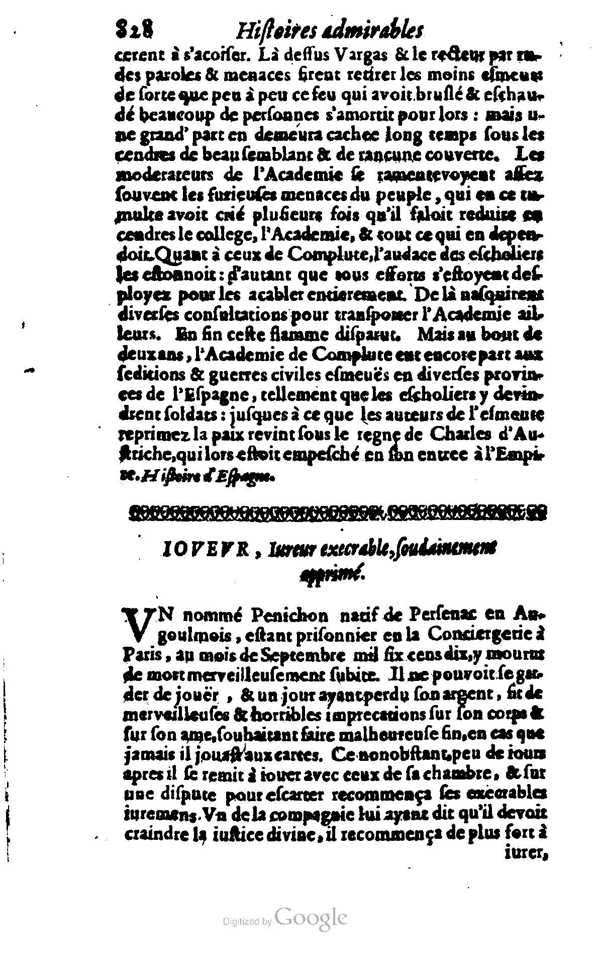 1628 - Jacques Crespin - Trésor d’histoires admirables et mémorables - BSB Munich 1628 - Jacques Crespin - Trésor d’histoires admirables et mémorables - BSB Munich