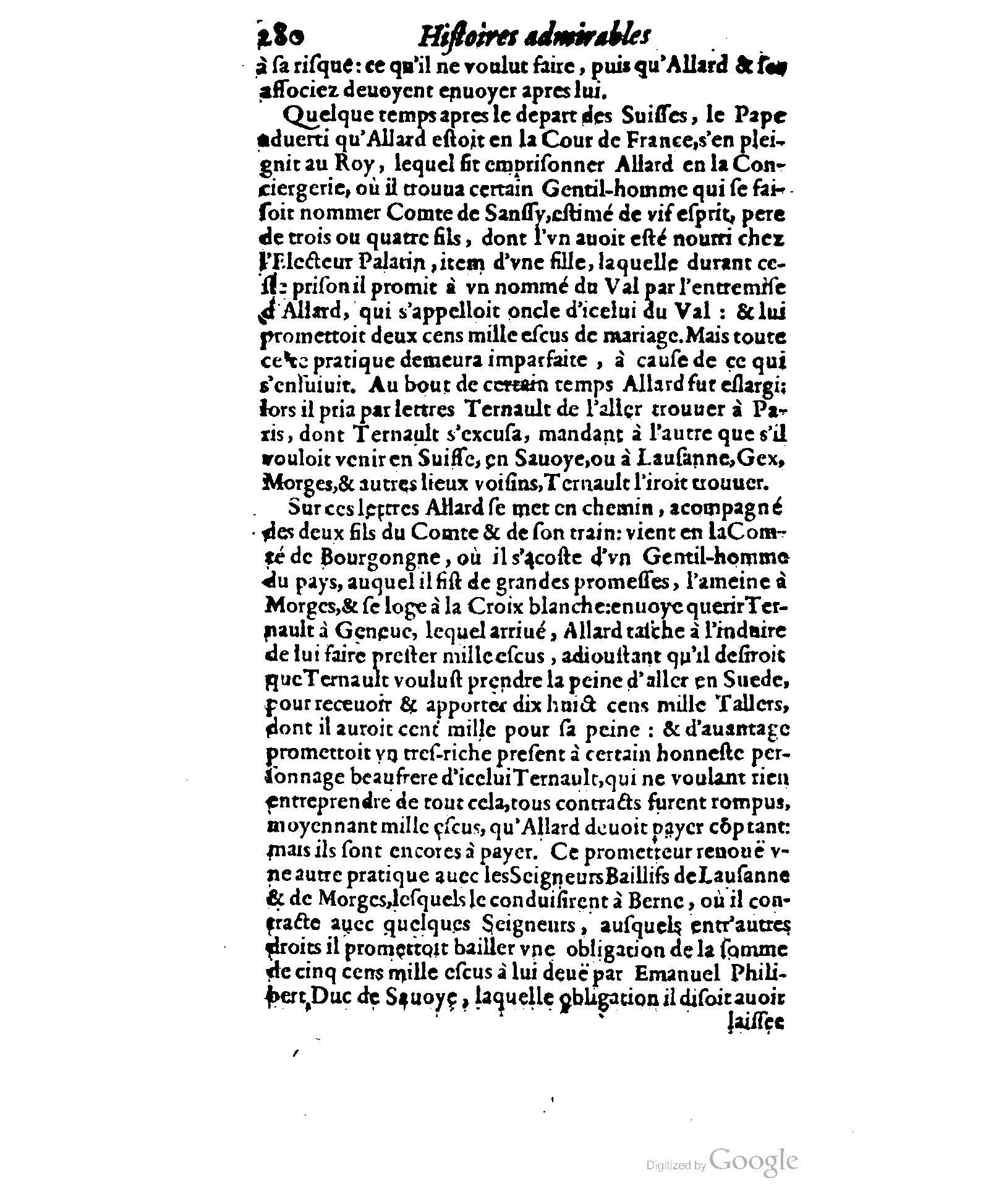 1620 - Samuel Crespin - Trésor d’histoires admirables et mémorables - BCU Lausanne
