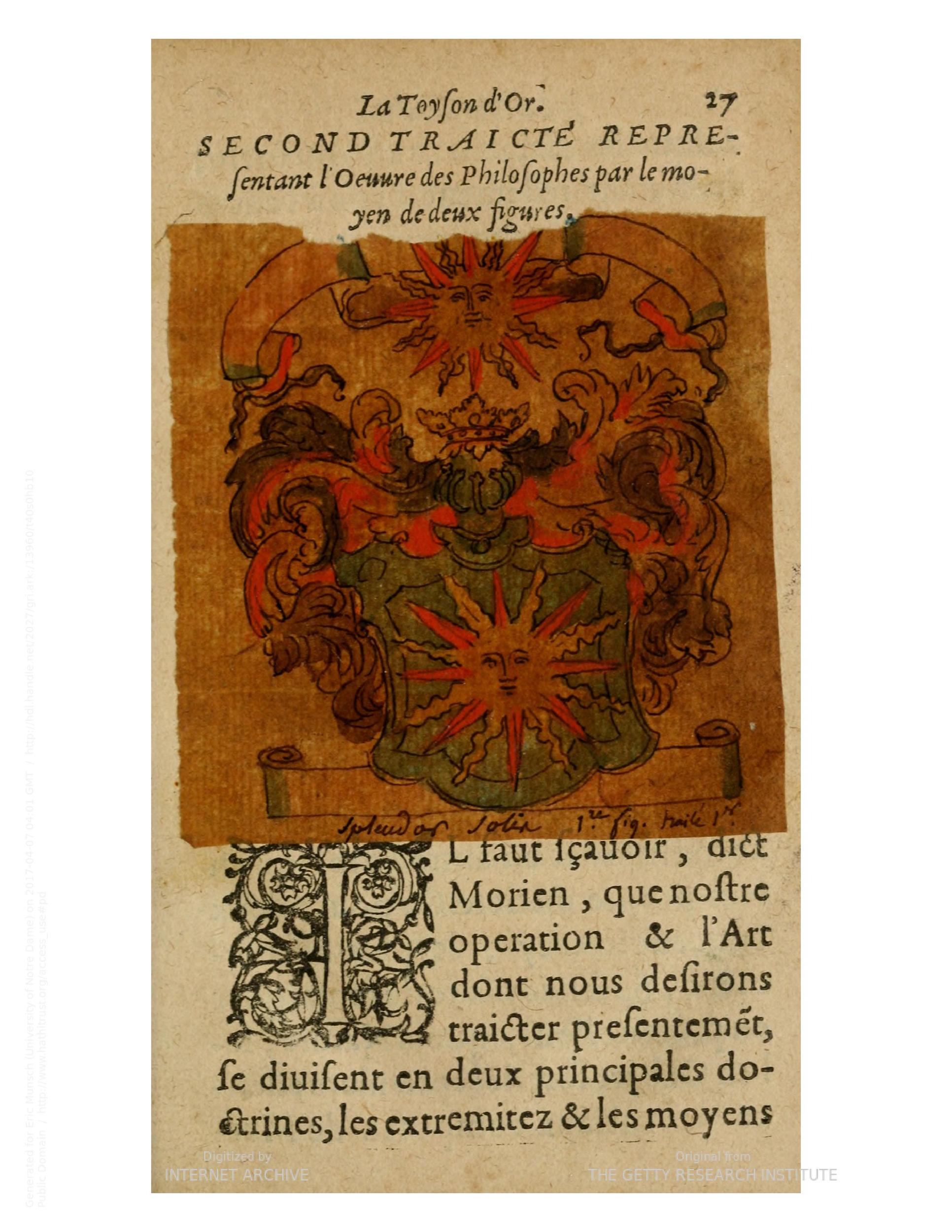 1612 - Charles Sevestre - Toison d’or ou la fleur des trésors - Getty Research Institute