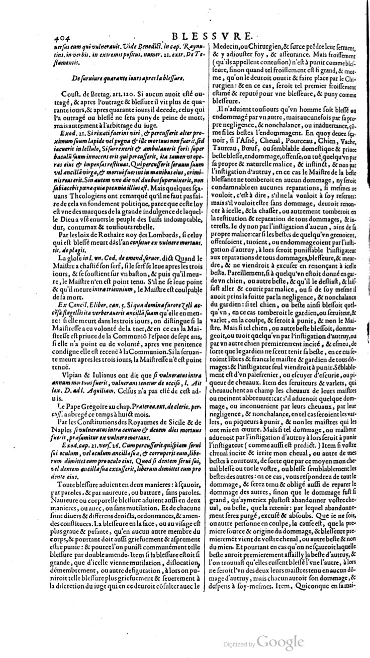 1629 - Veuve Nicolas Buon - Trésor du droit français (21754 T. 1) - BM Lyon