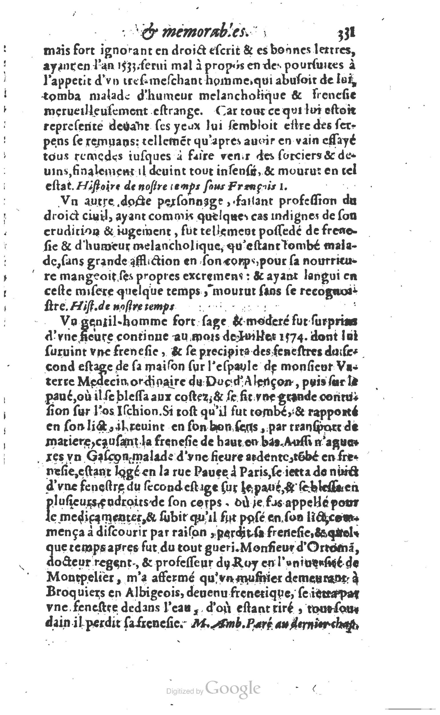 1610 - Paul Marceau - Trésor d’histoires admirables et mémorables - Princeton