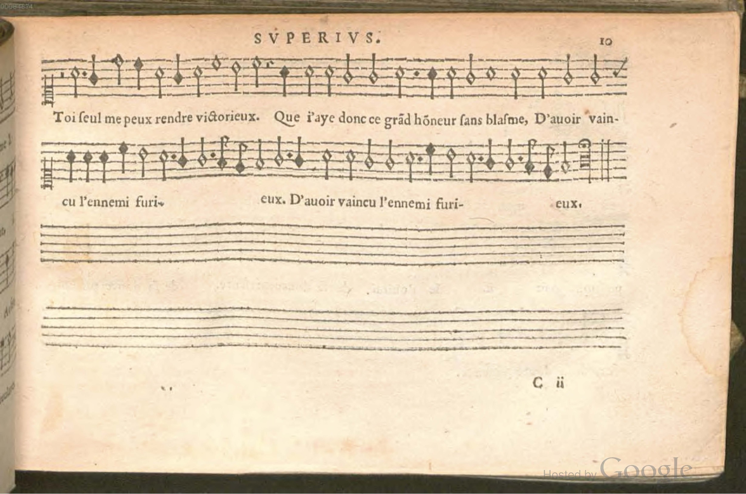 1576 - [Pierre de Saint-André] - Trésor de musique d’Orlande de Lassus Superius - BSB Munich
