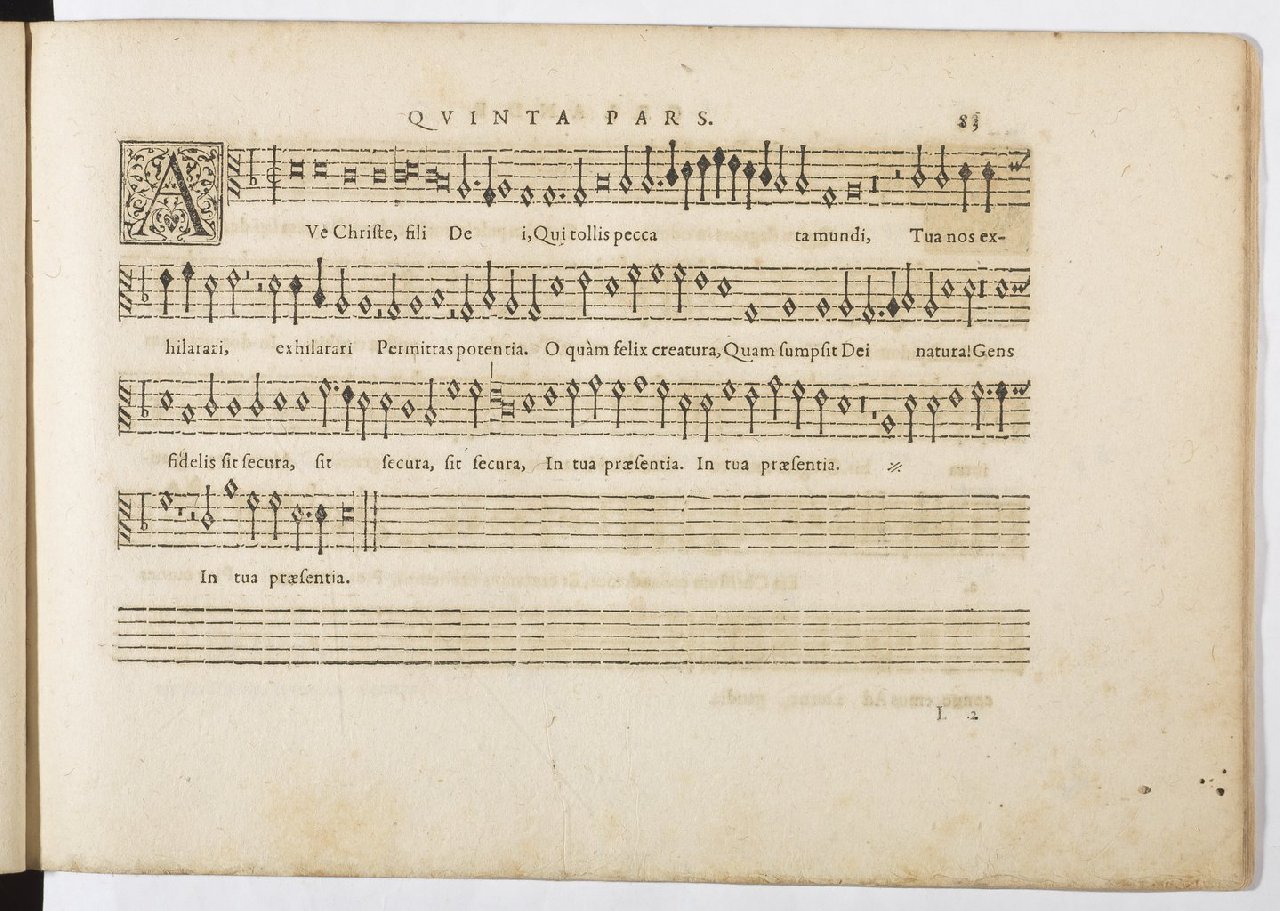 1594 - Paul Marceau - Trésor de musique d&#039;Orlande de Lassus, Superius, Bassus, Tenor, Quinta pars - BnF