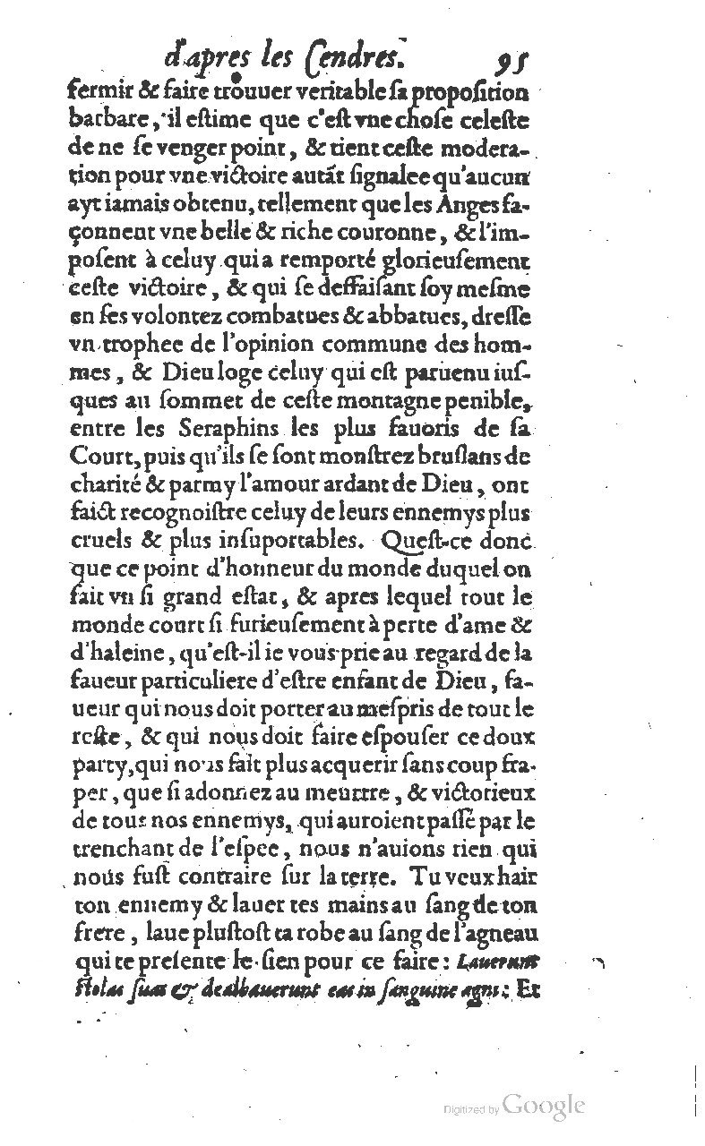 1607 - Nicolas Du Fossé - Trésor quadragésimal - T 01 - BM Lyon