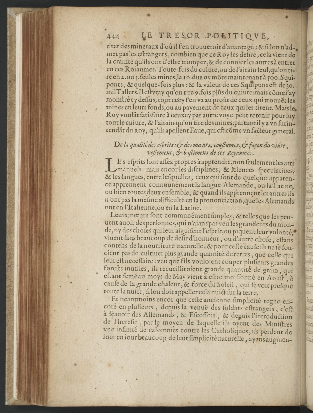 1608 - Nicolas Du Fossé - Trésor politique - BnF Tolbiac