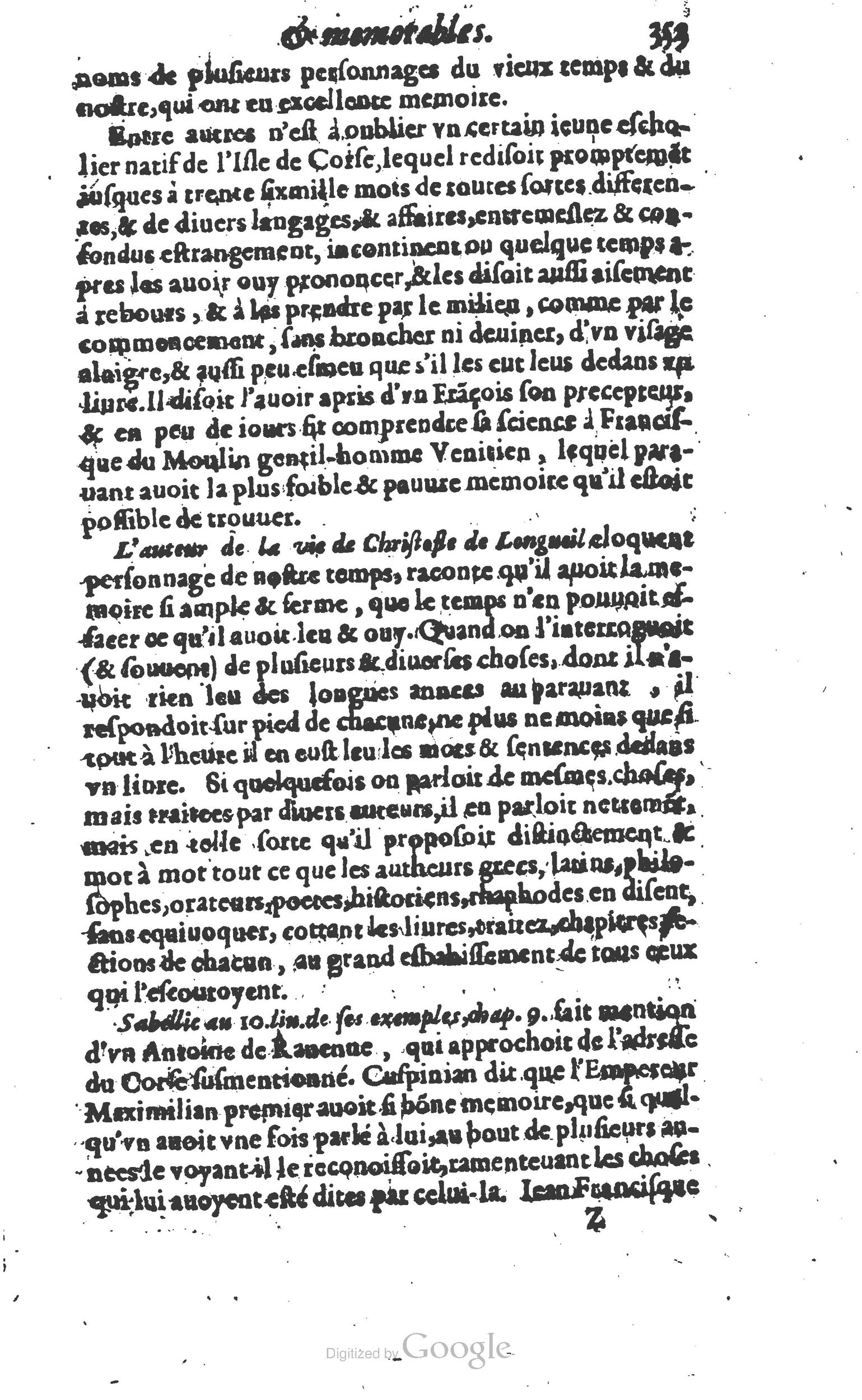 1610 - Paul Marceau - Trésor d’histoires admirables et mémorables - Princeton