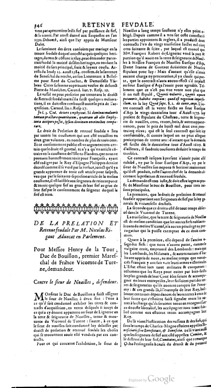 1629 - Veuve Nicolas Buon - Trésor du droit français (21754 T. 3) - BM Lyon